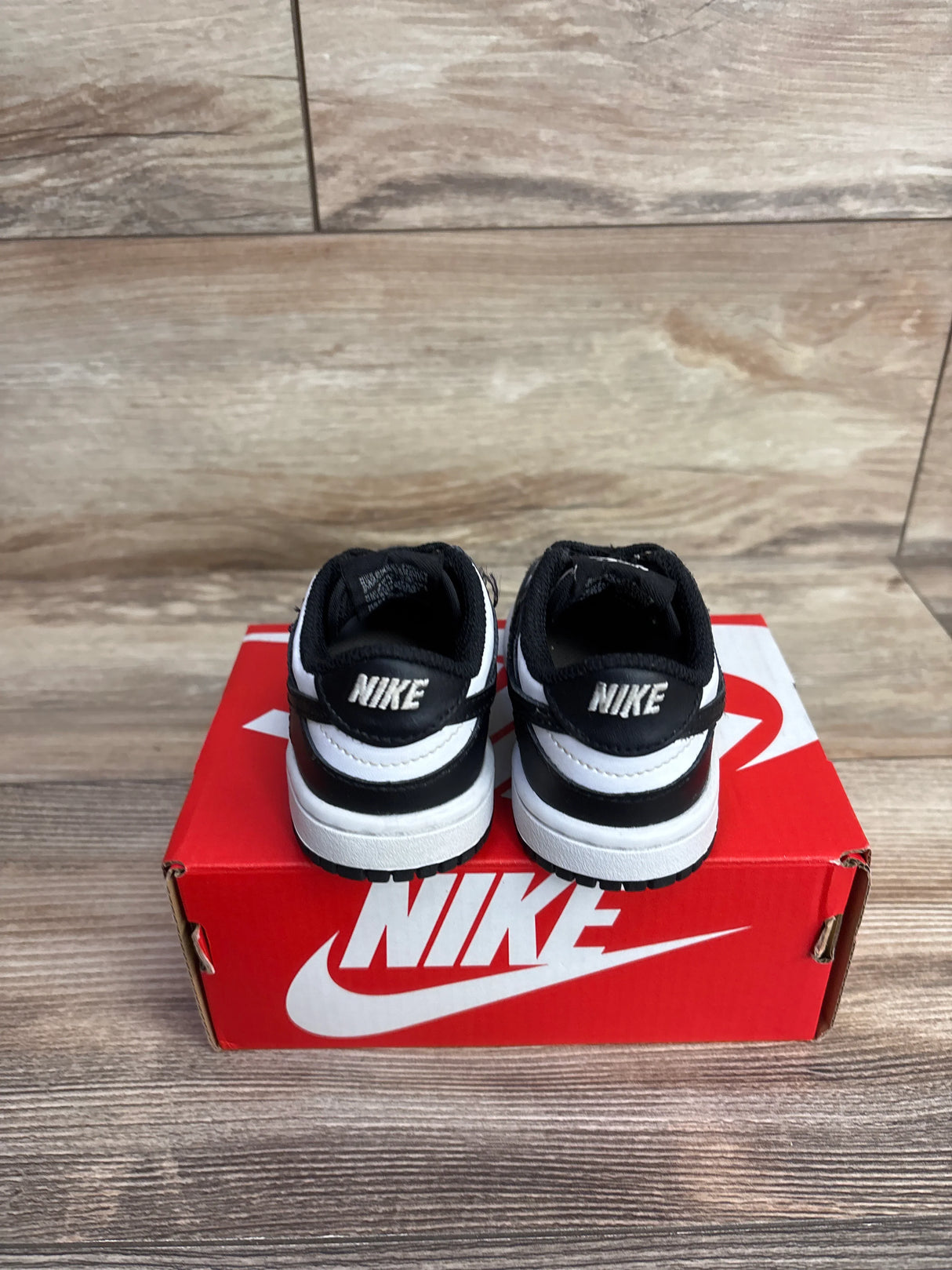 Nike Dunk Low TD 'Black White' Sneakers sz 5c