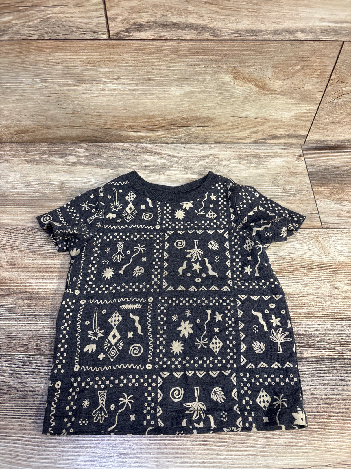 Cat & Jack Palm Shirt Grey sz 2T