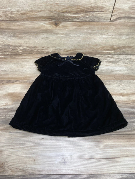 Louis * Louise Paris Black Velvet Dress sz 18m - Me n Mommy To Be