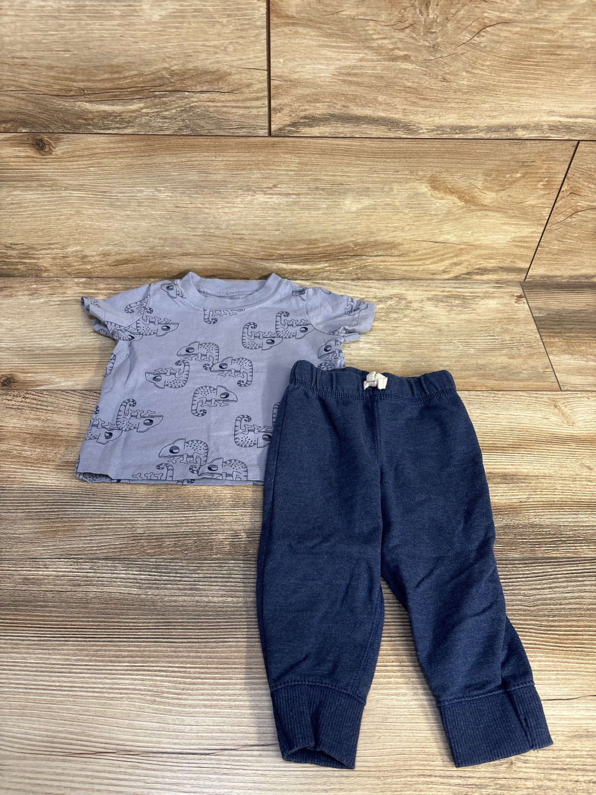 Carter's 2pc Chameleon Shirt & Pants Set Blue sz 9m