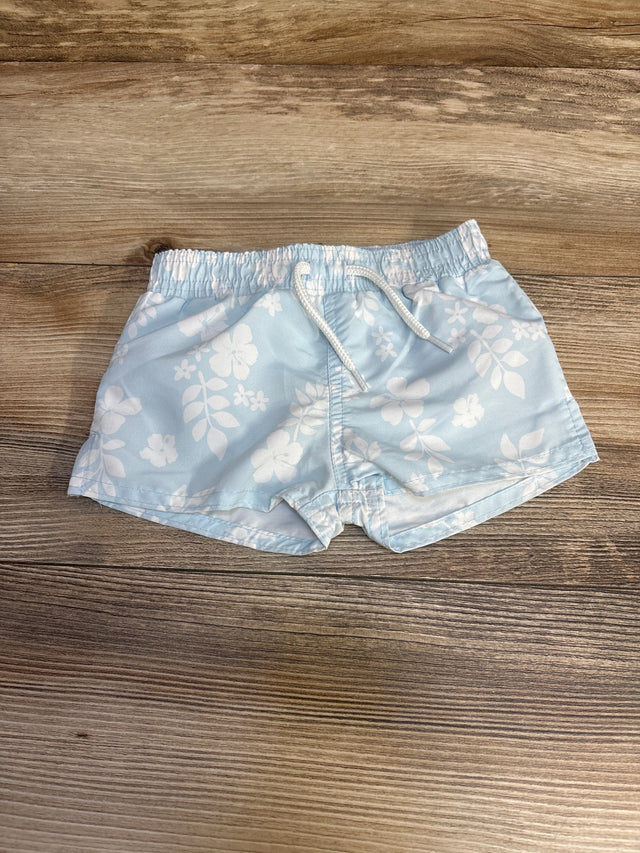 Starting Out Floral Swim Trunks Blue sz 6m - Me n Mommy To Be