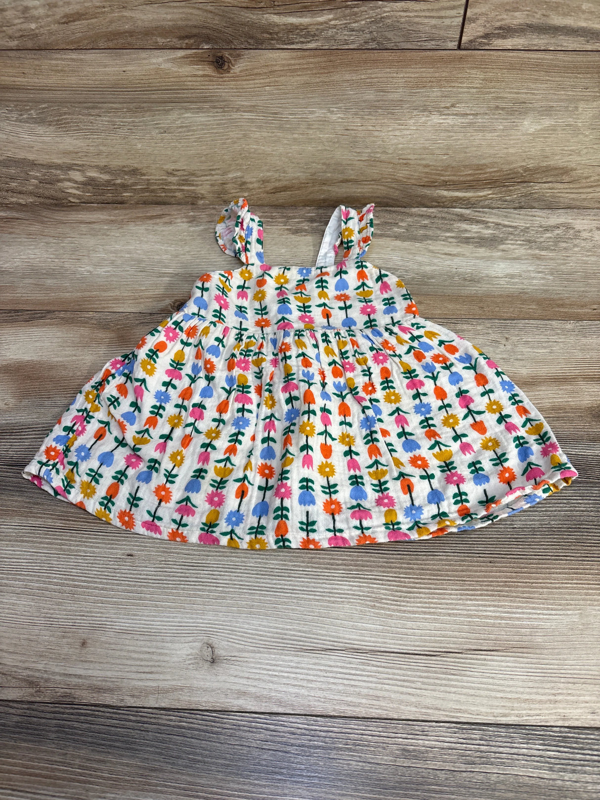 Hanna Andersson Floral Dress White sz 6-12m - Me n Mommy To Be