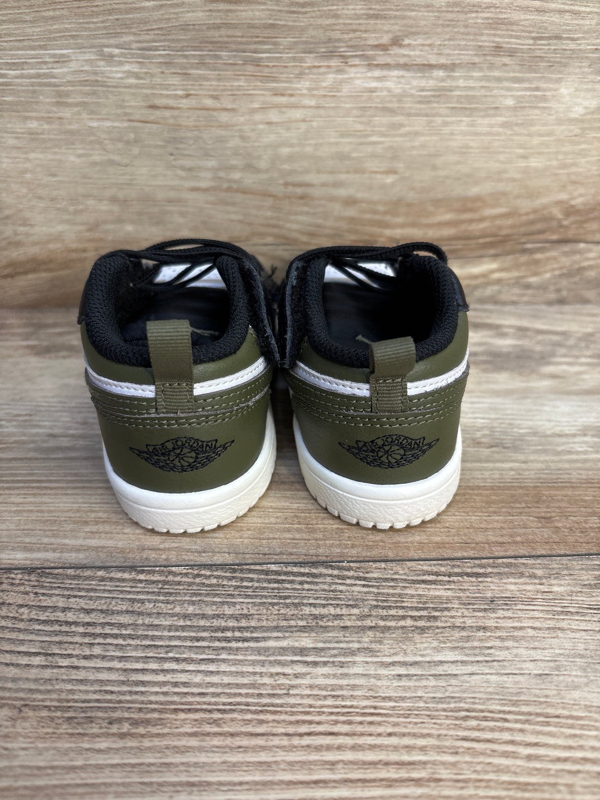 Air Jordan 1 Low ALT TD 'Black Toe Medium Olive' Sneakers sz 8c