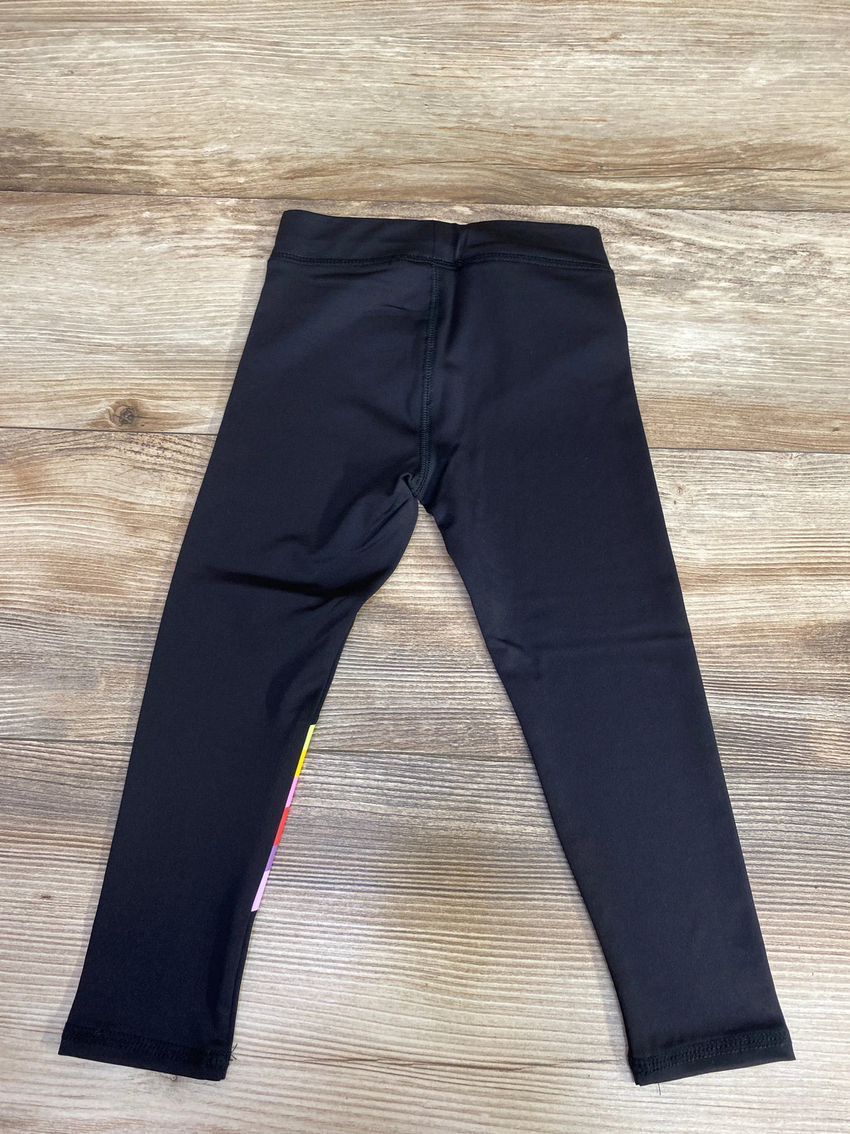 NEW Okie Dokie Black Stripe Active Leggings sz 2T