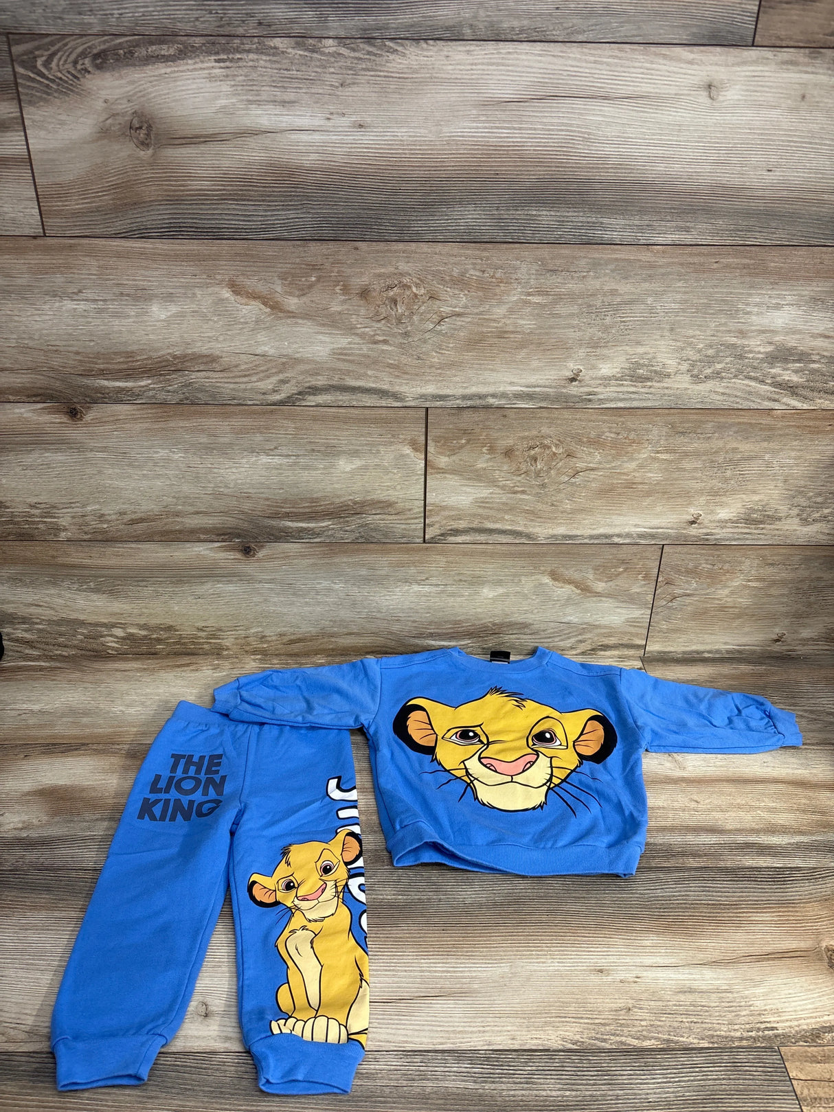 Disney The Lion King 2pc Sweatshirt Light Blue sz 2T