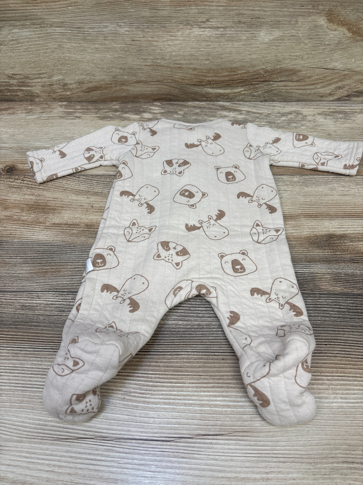 Koala Baby Quilted Forest Animal Sleeper Beige sz Newborn