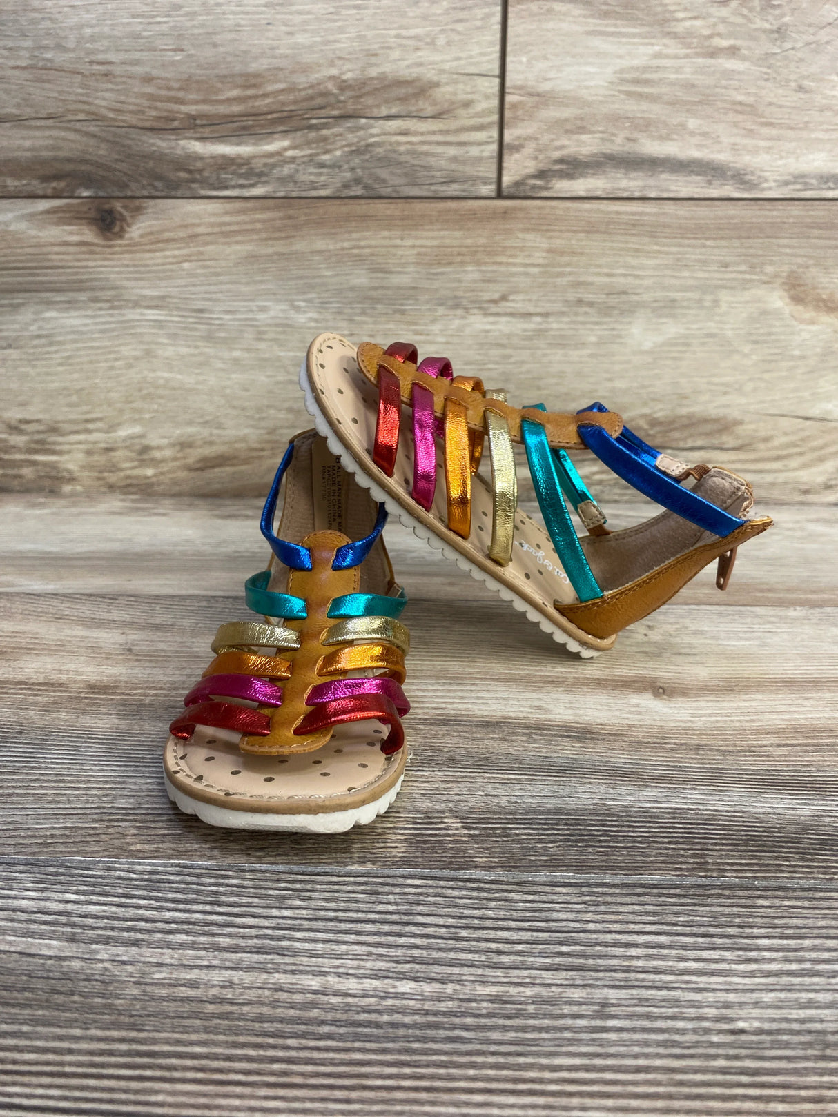 Cat & Jack Shanel Gladiator Sandals sz 8c - Me n Mommy To Be