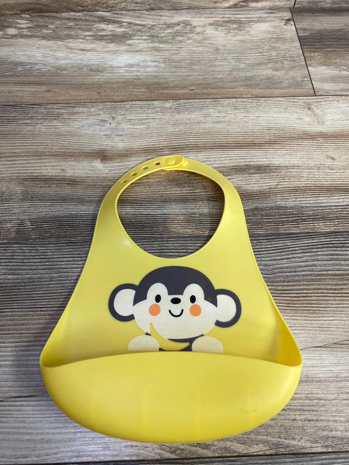 Parent's Choice Silicone Bib, Monkey Yellow