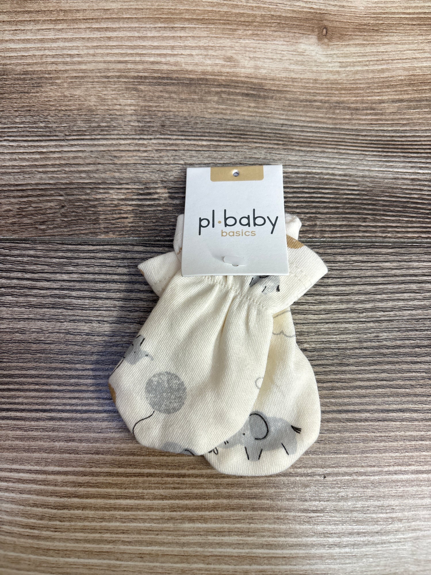 NEW PL Baby Basics Mittens Beige sz 3m