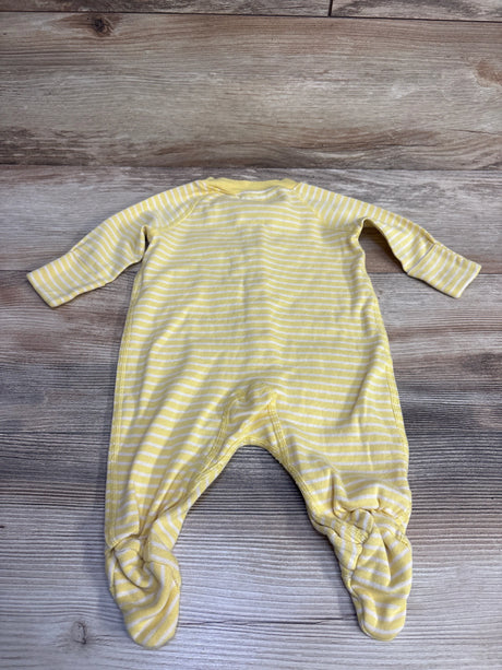 Moon and Back Striped Sleeper Yellow sz 0-3m - Me n Mommy To Be