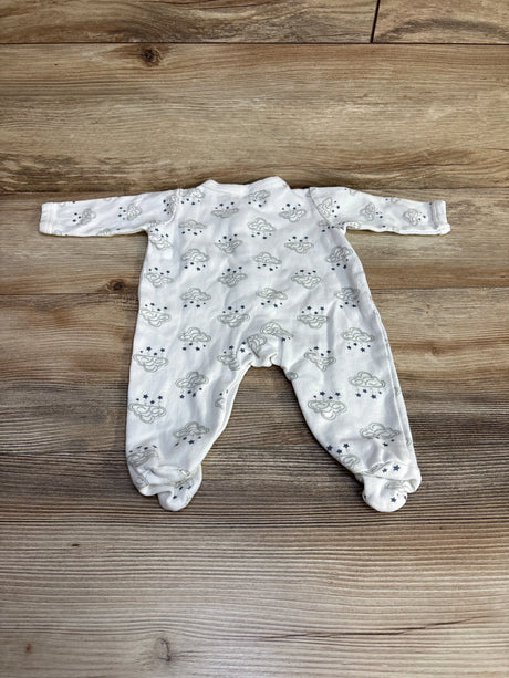 Hudson Baby Cloud Print Sleeper White sz 3-6m - Me n Mommy To Be