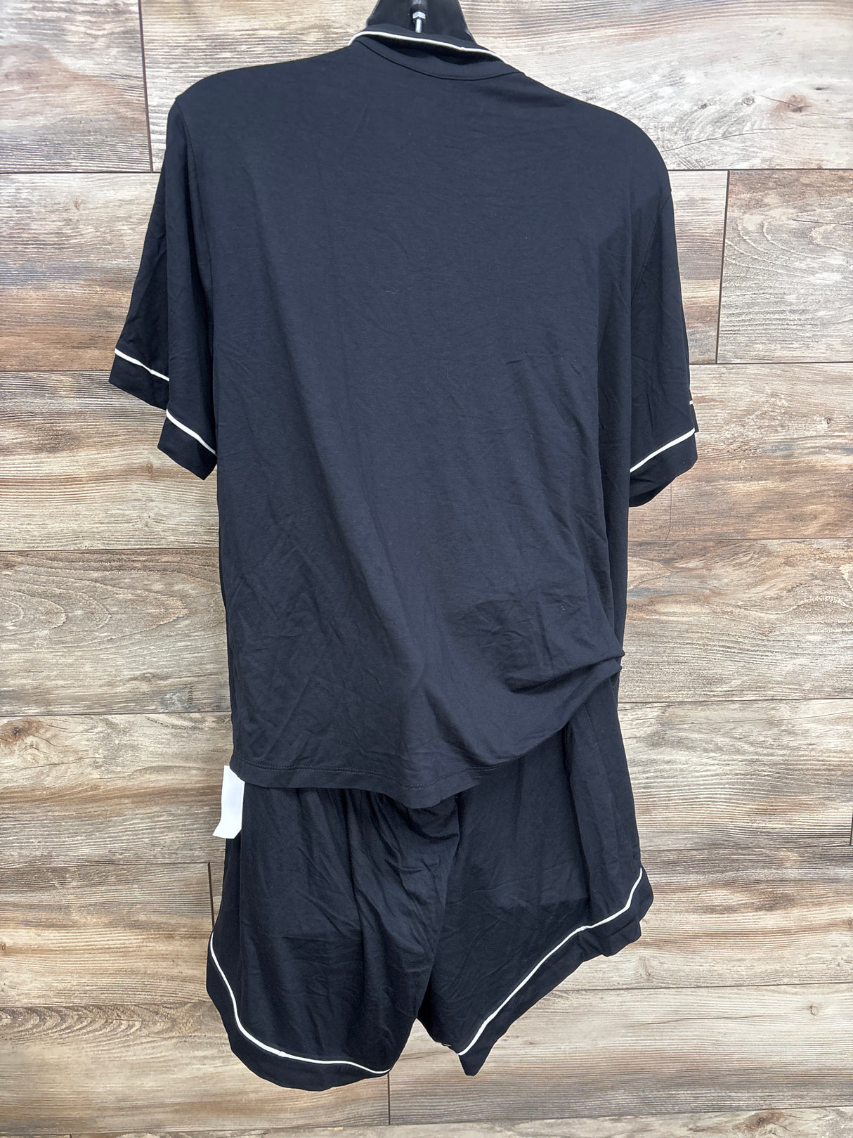 NEW Old Navy Maternity Classic Pajama Short 2pc Set Black sz XL