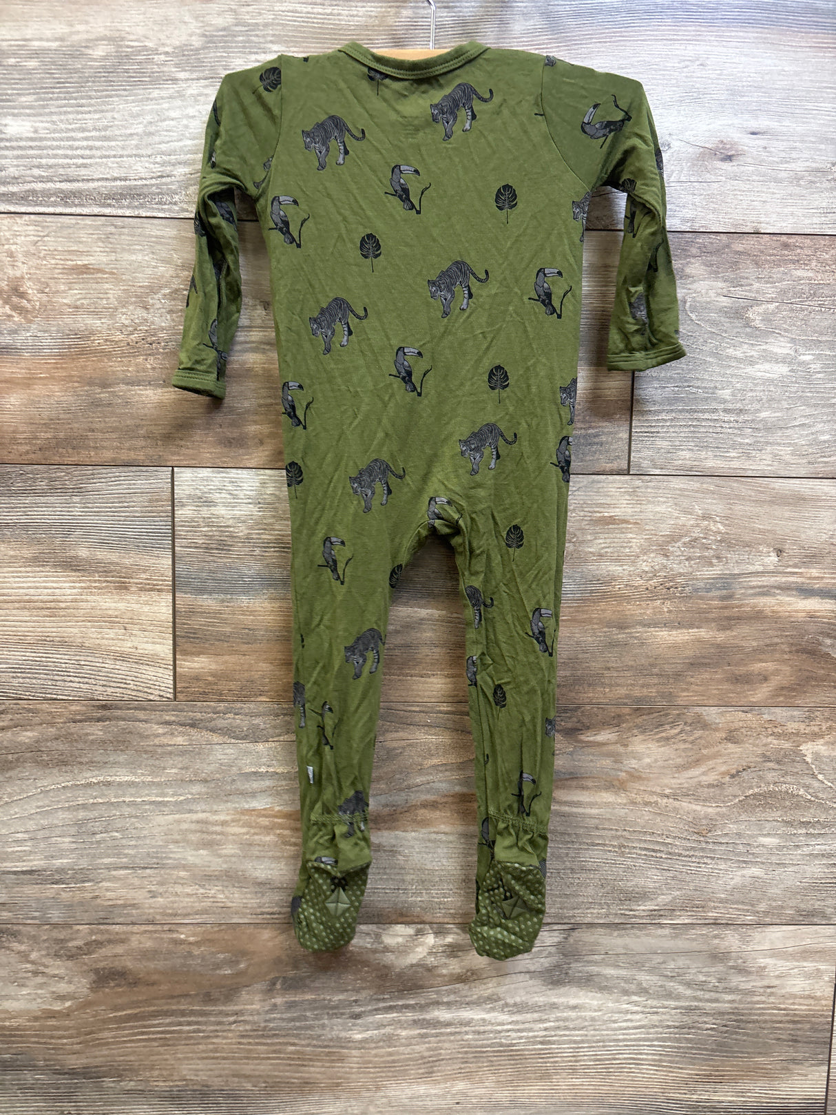 Kyte Baby Bamboo Zippered Footie Green sz 12-18m