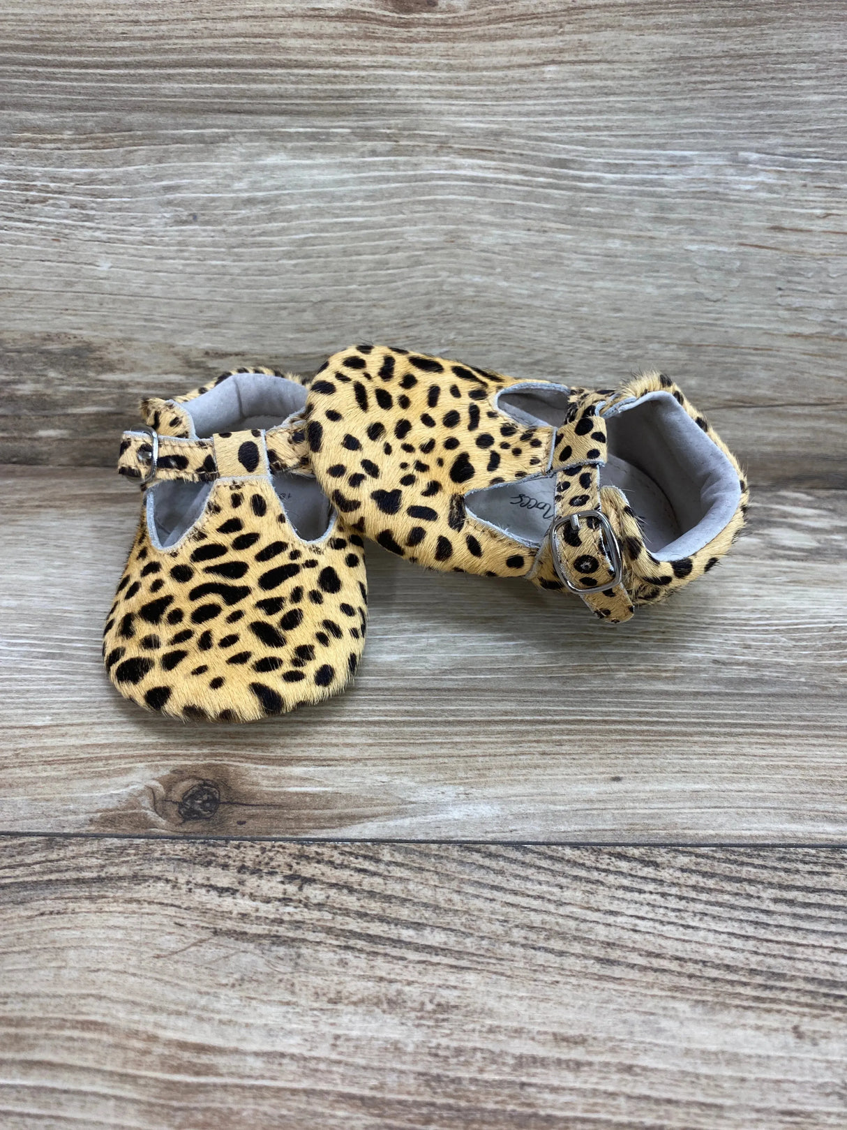 Baby Moccs Leopard Print Moccs Beige Sz 18-24m - Me n Mommy To Be