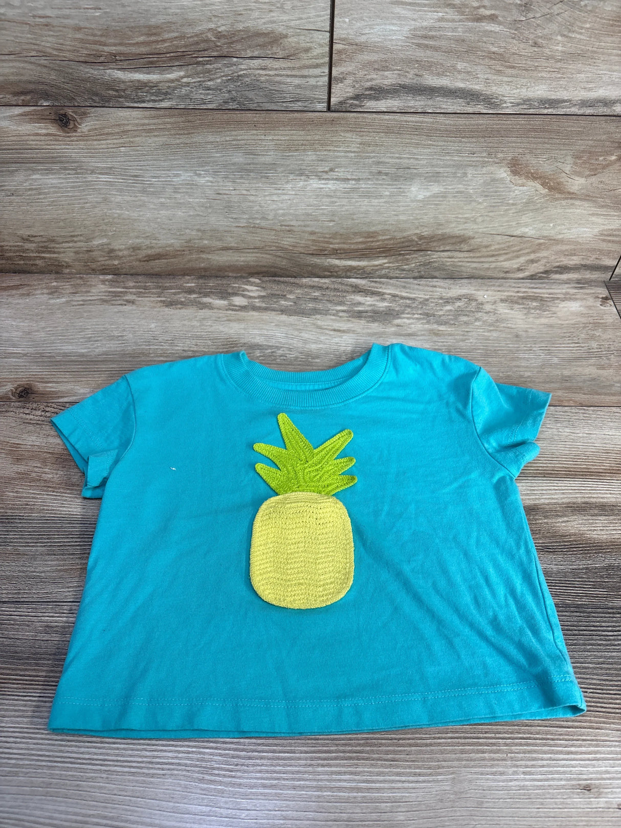 Cat & Jack Pineapple Shirt Blue sz 4/5T