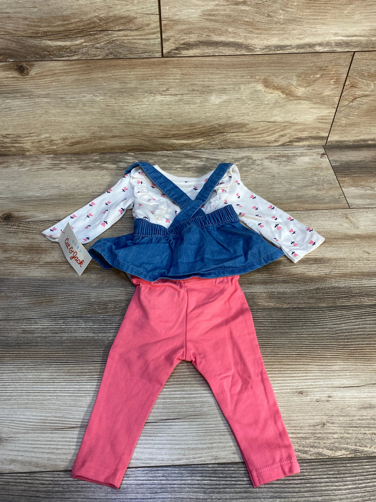 NEW Cat & Jack Suspender 3pc Set sz Newborn