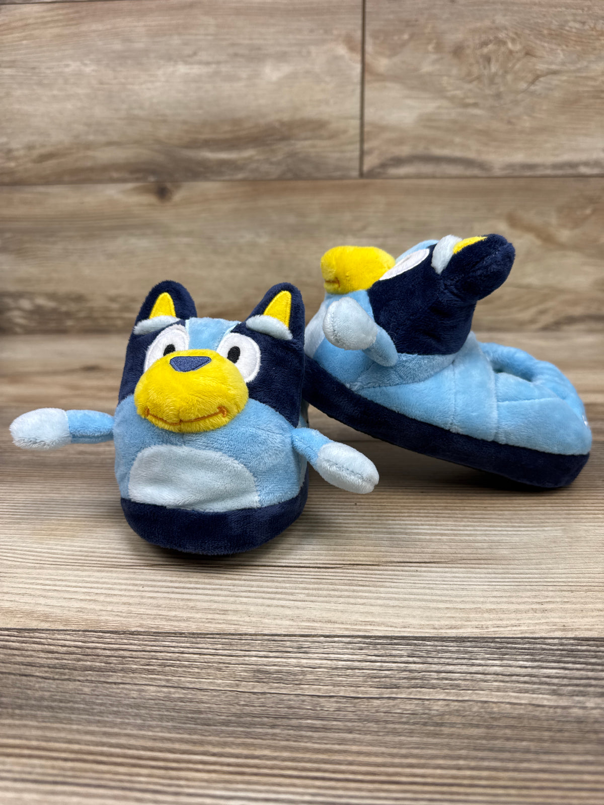 Bluey 3D Head Slippers Blue sz 9/10c