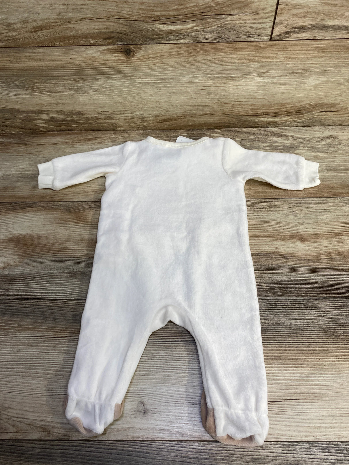 NEW H&M Organic Bear Velour Pajamas Ivory sz 3m