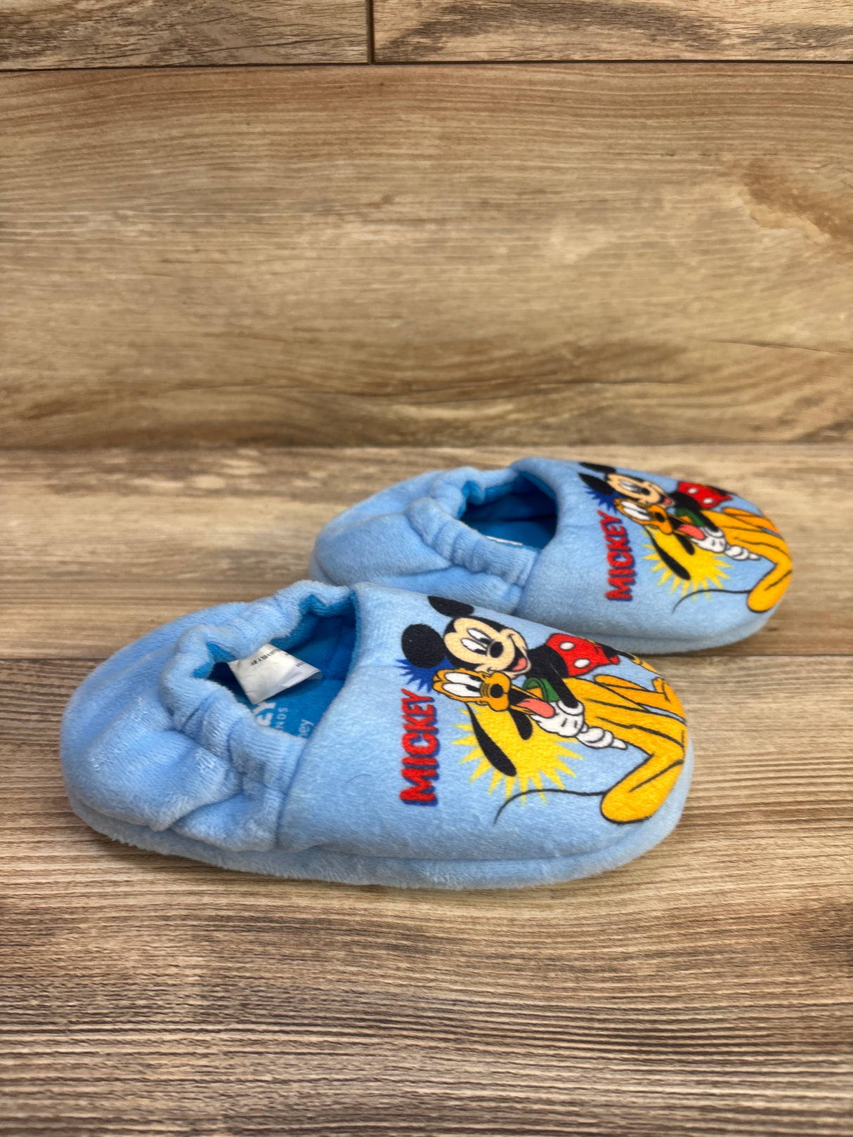 Disney Mickey And Friends Slippers Blue sz 9/10c