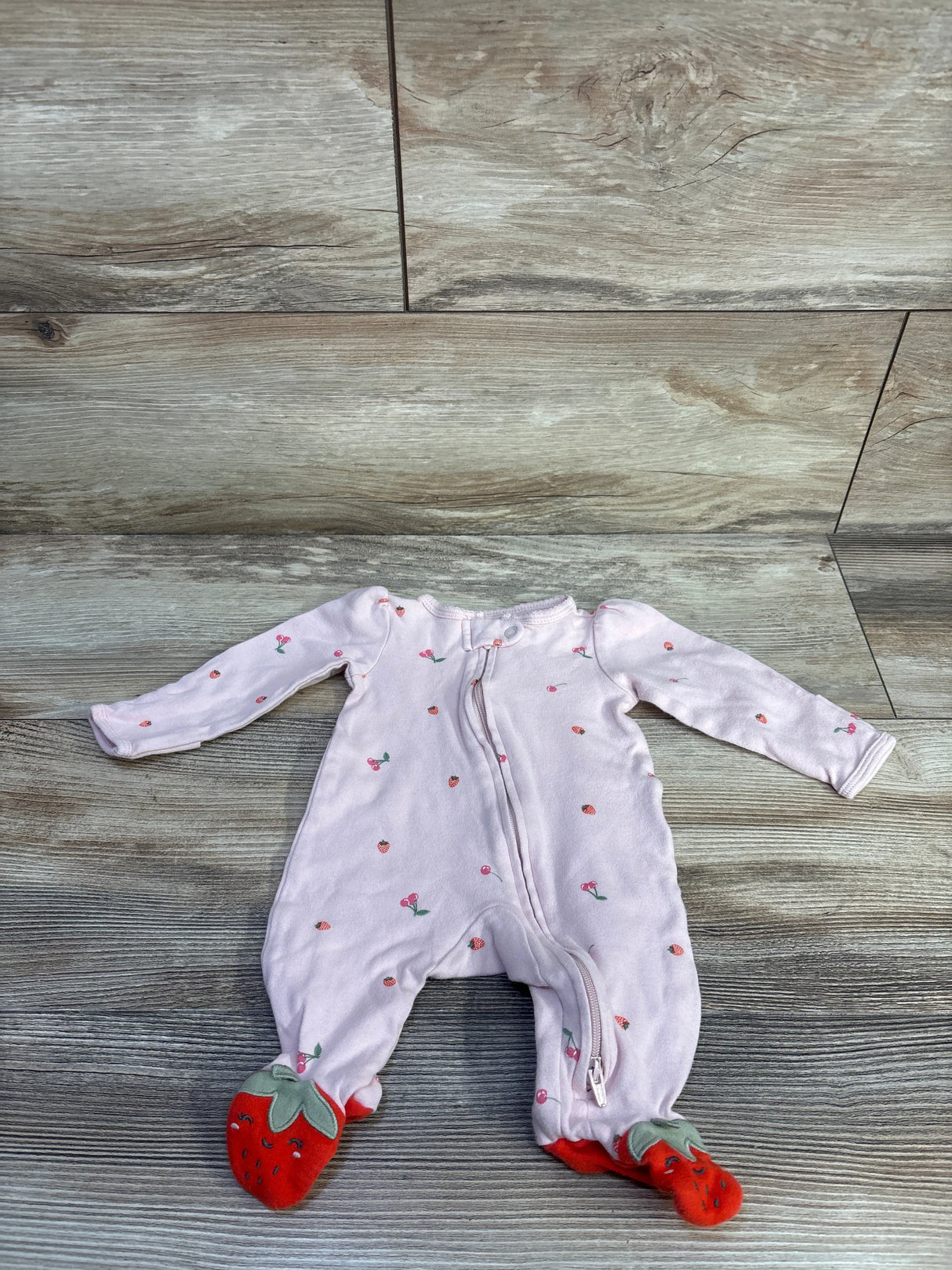 Carter's Strawberry Sleeper Pink sz Newborn