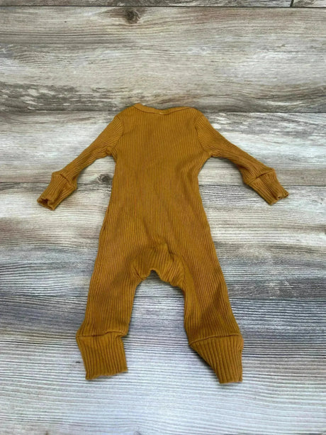 Ribbed Henley Coverall Brown sz 3m - Me n Mommy To Be
