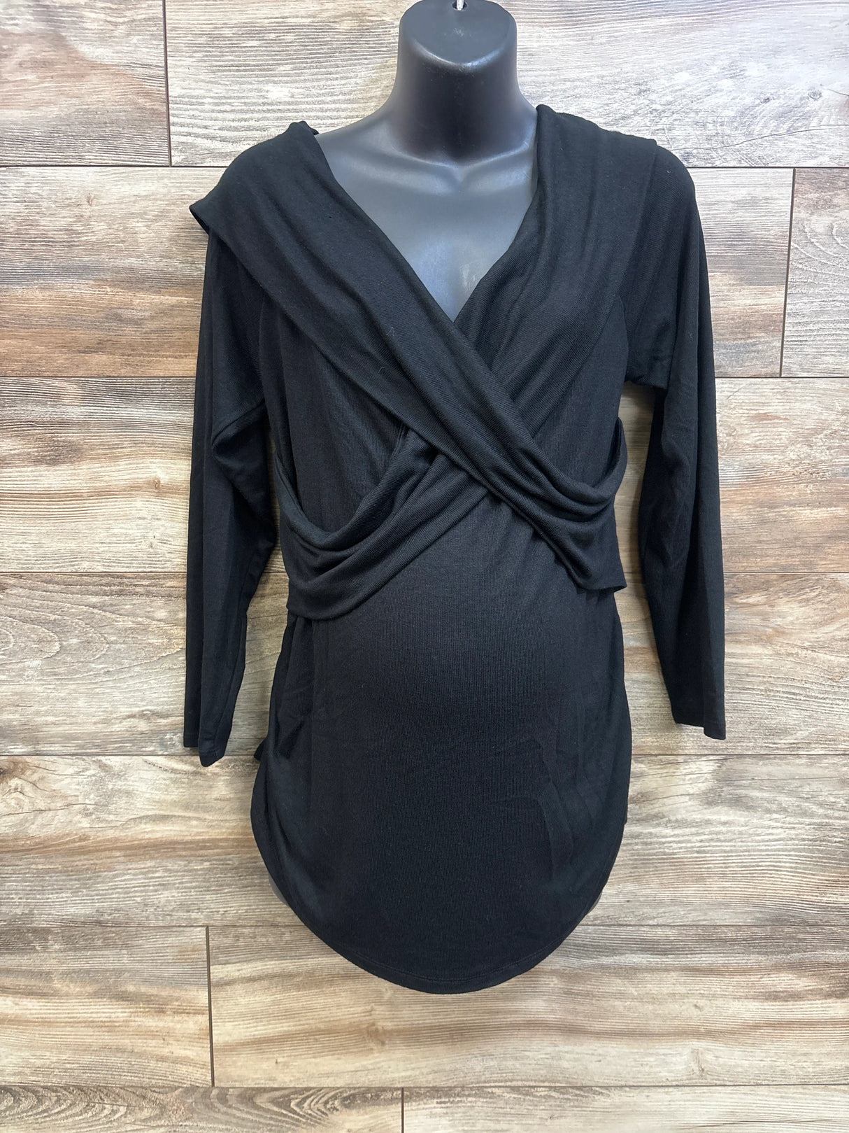 NEW Isabel Maternity Cross Front Top Black sz XXL