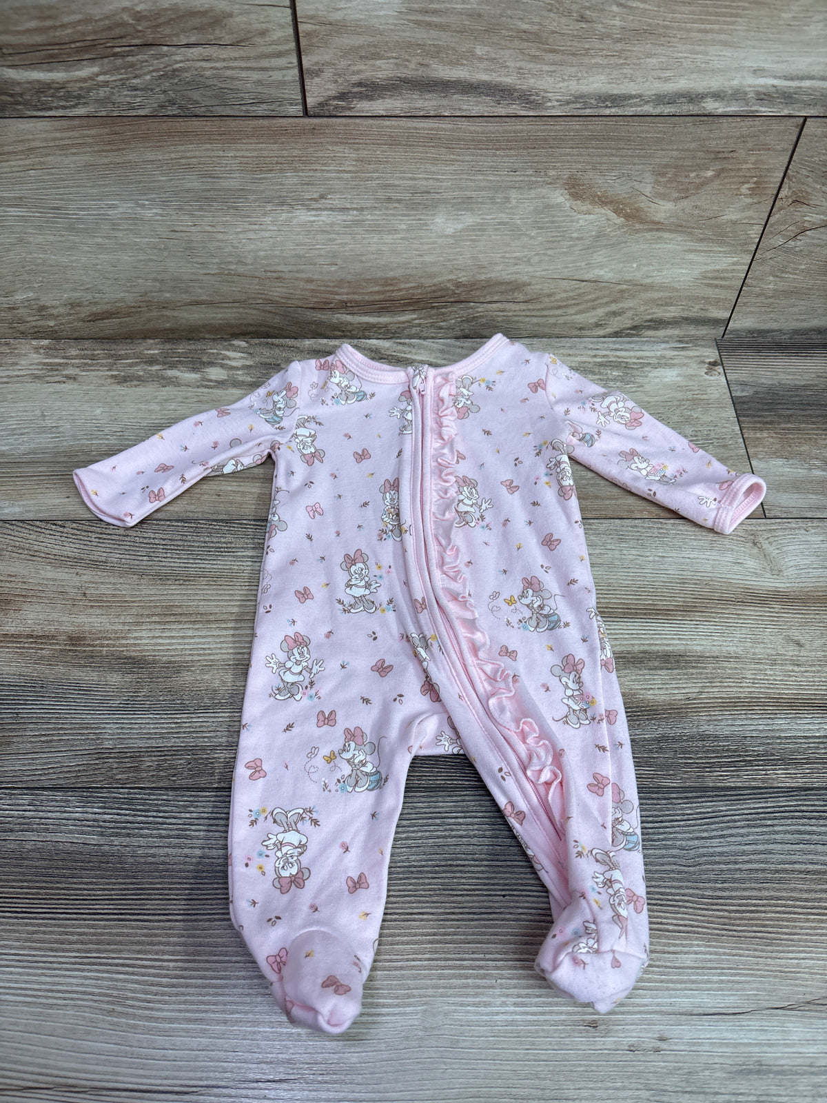 Disney Baby Minnie Mouse Sleeper Pink sz 0-3m