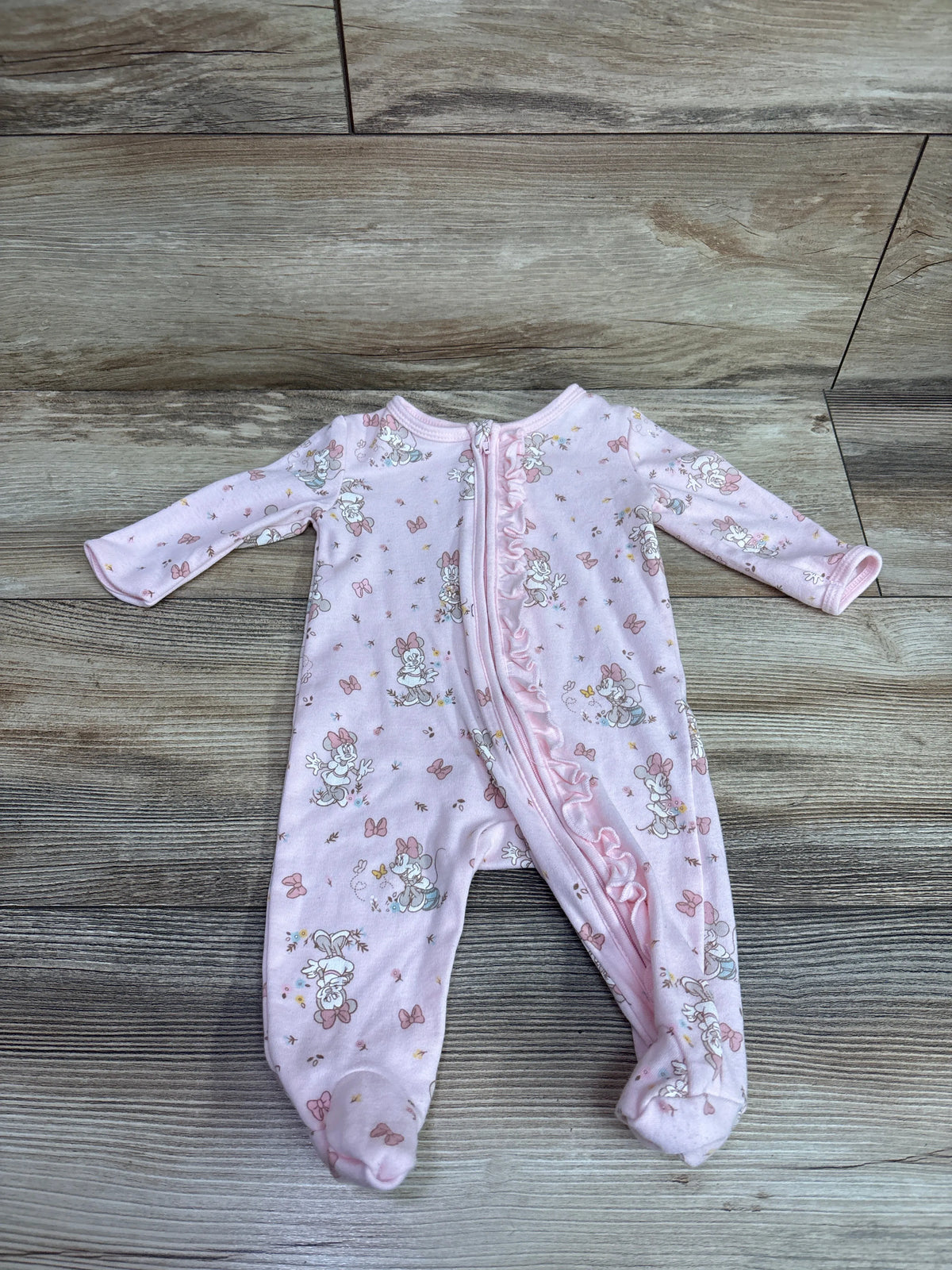 Disney Baby Minnie Mouse Sleeper Pink sz 0-3m