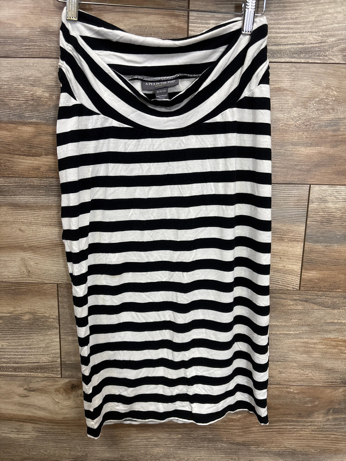 A Pea In The Pod Striped Skirt White sz Small