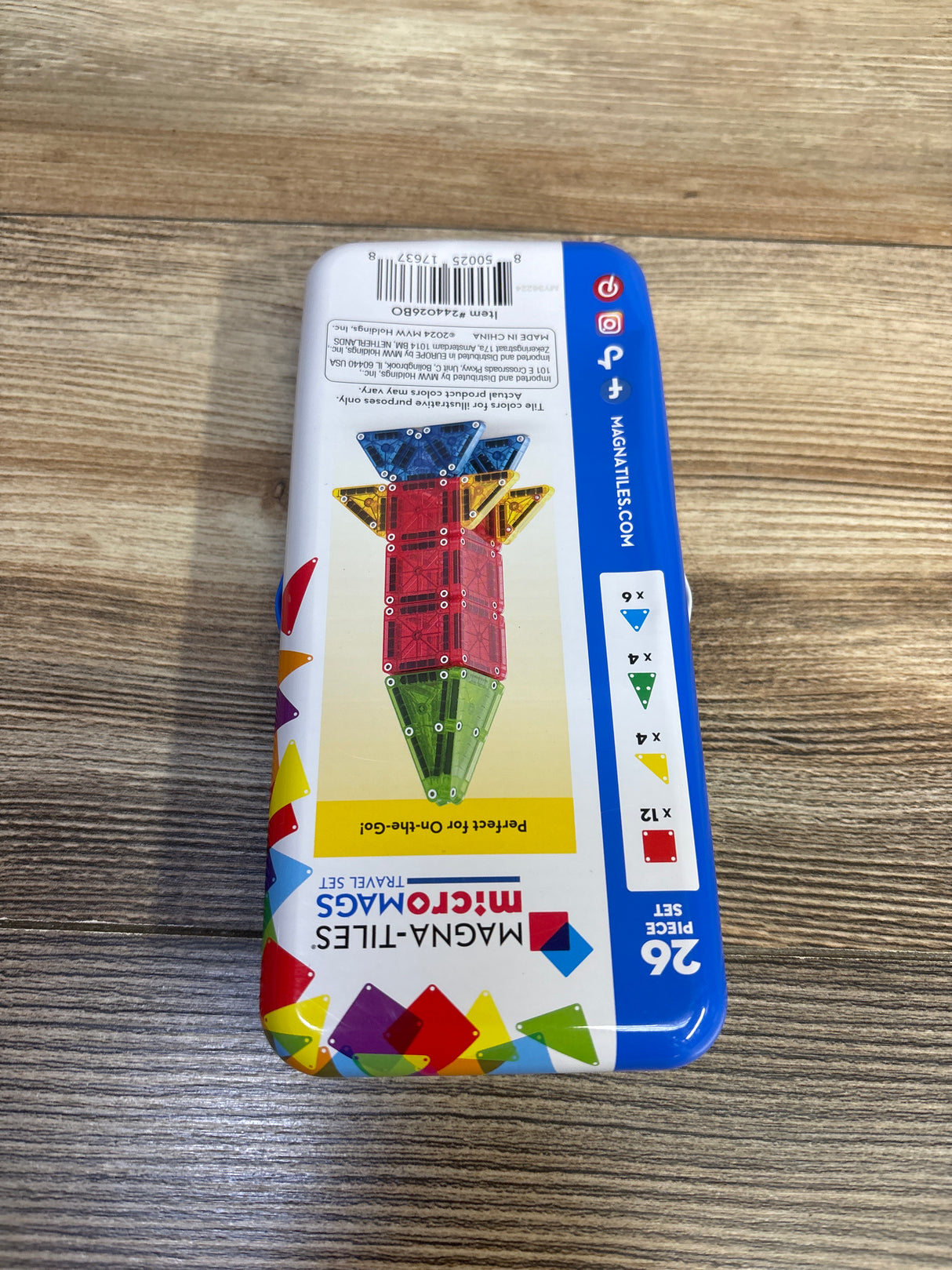 Magna-Tiles microMAGS Travel Building Set 26pc