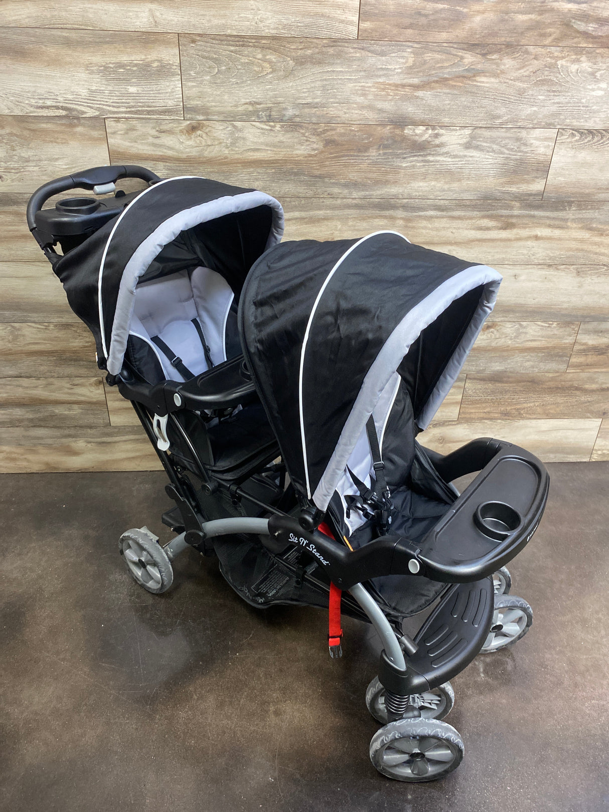 Baby Trend Sit N' Stand Double Stroller in Stormy
