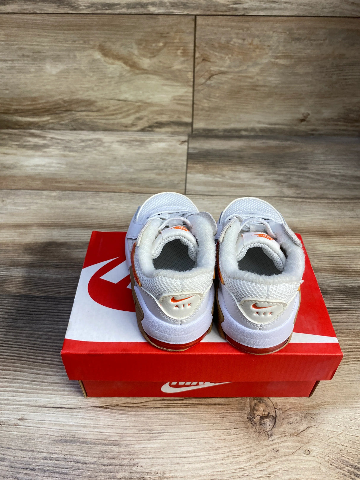 NEW Nike Air Max Excee TD 'White Orange' Sneakers sz 4c