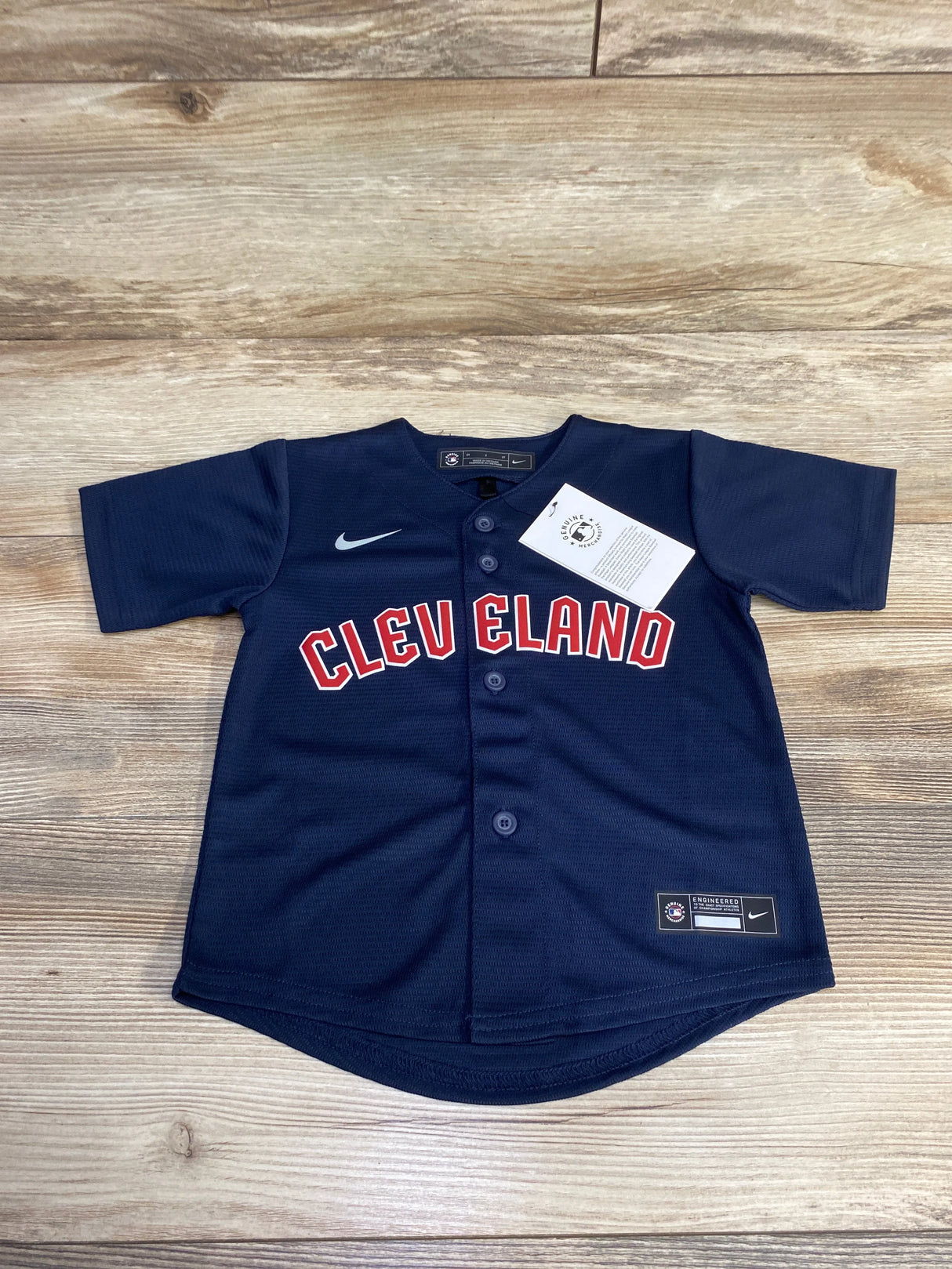 NEW Nike Cleveland Guardians Navy Alt Replica Blank Baseball Jersey sz 2T - Me n Mommy To Be