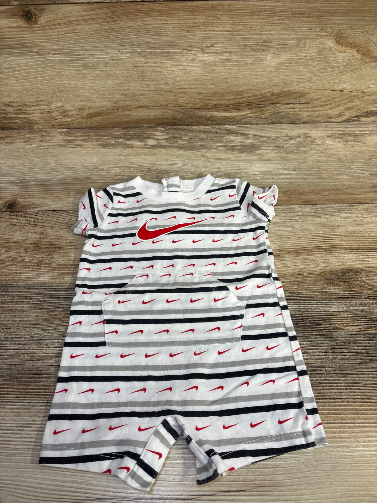 Nike Striped Shortie Romper White sz 3m