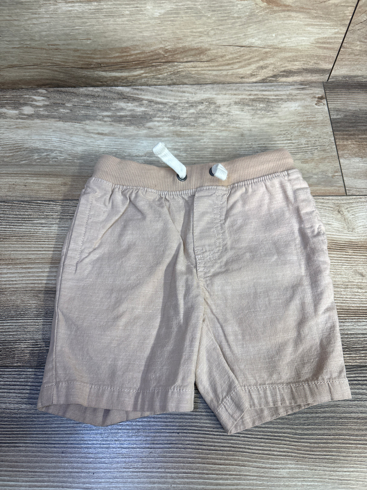 Cat & Jack Drawstring Twill Shorts Beige sz 3T