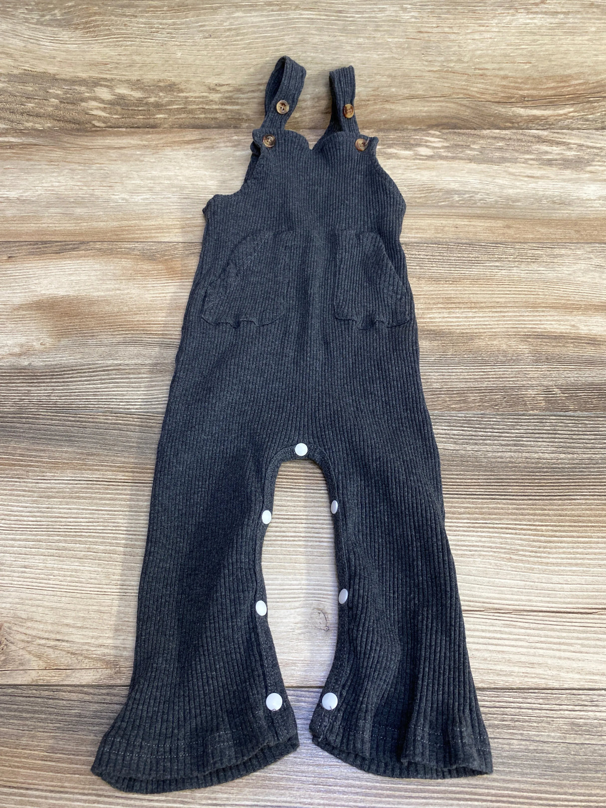 Ribbed Overalls Grey sz 12-18m - Me n Mommy To Be
