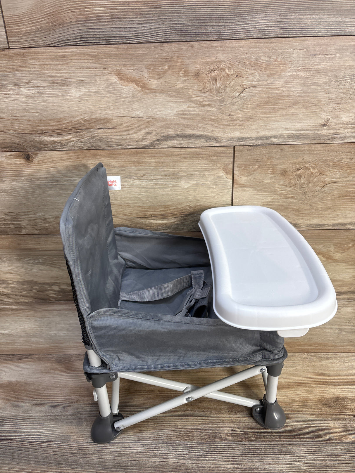 Bright Starts Pop N Sit Portable Booster Seat Grey