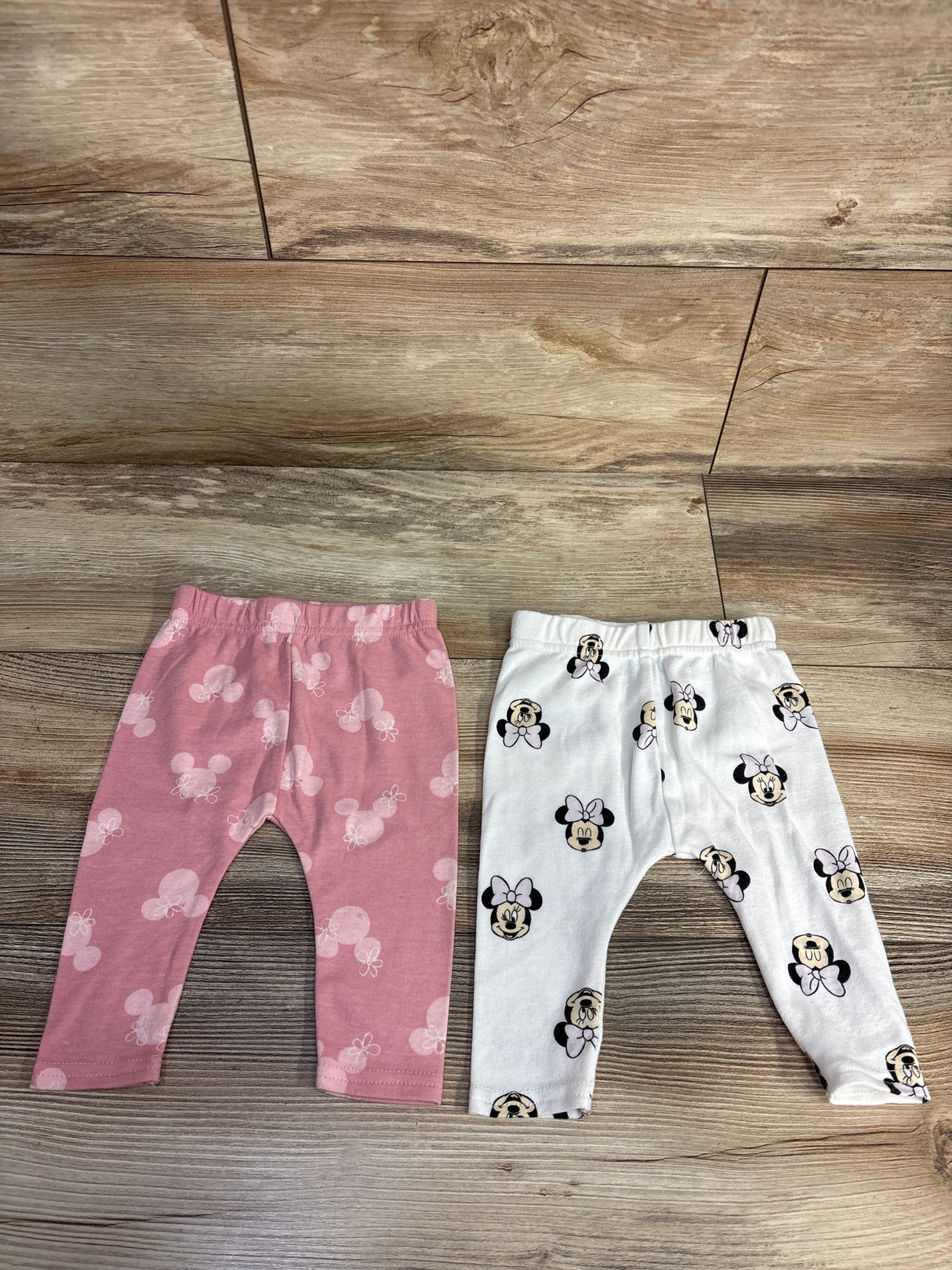 Disney Baby 2pk Minnie Mouse Pull On Pants Pink sz 0-3m