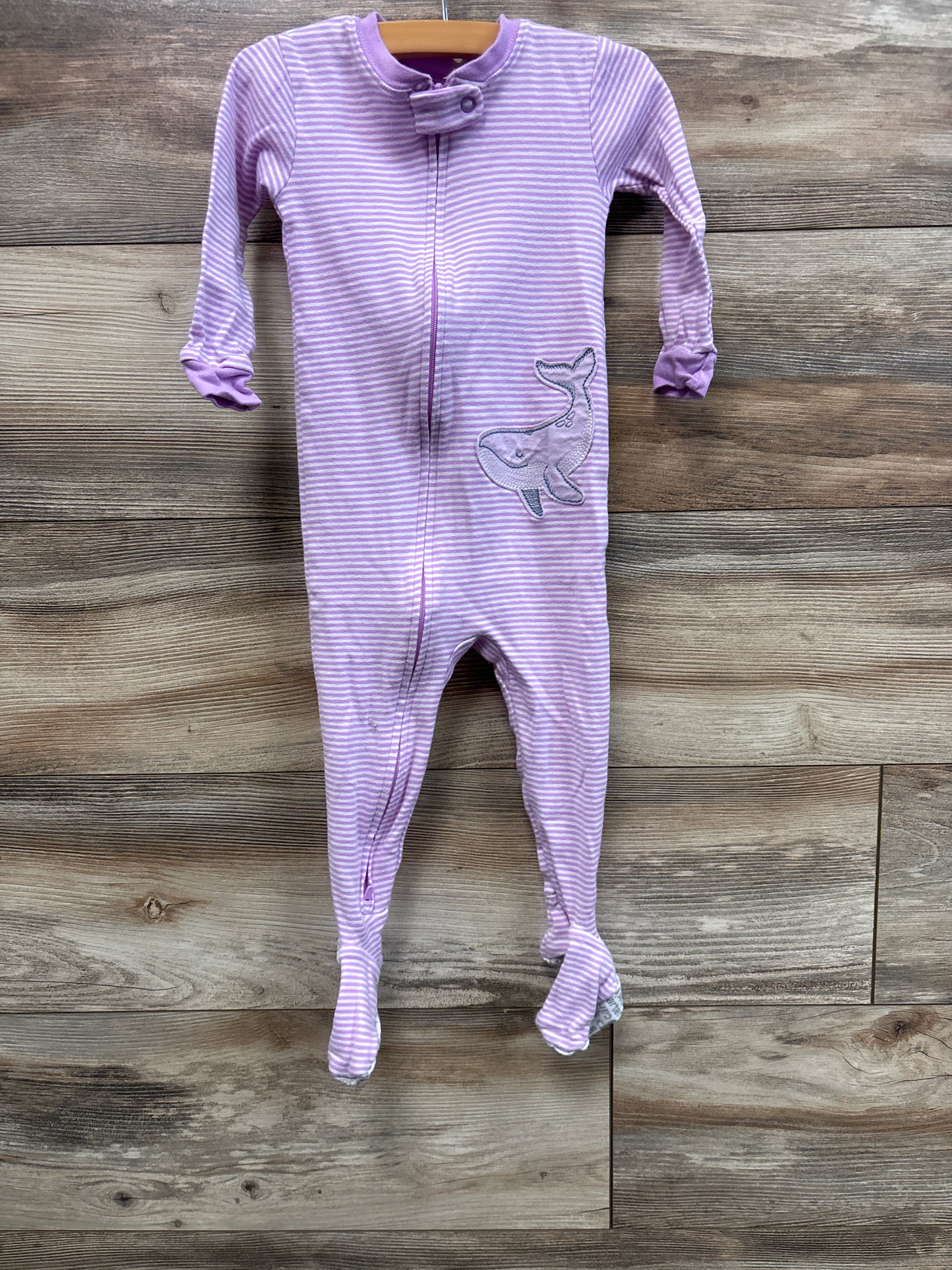 Carter's Striped Sleeper Purple sz 18m