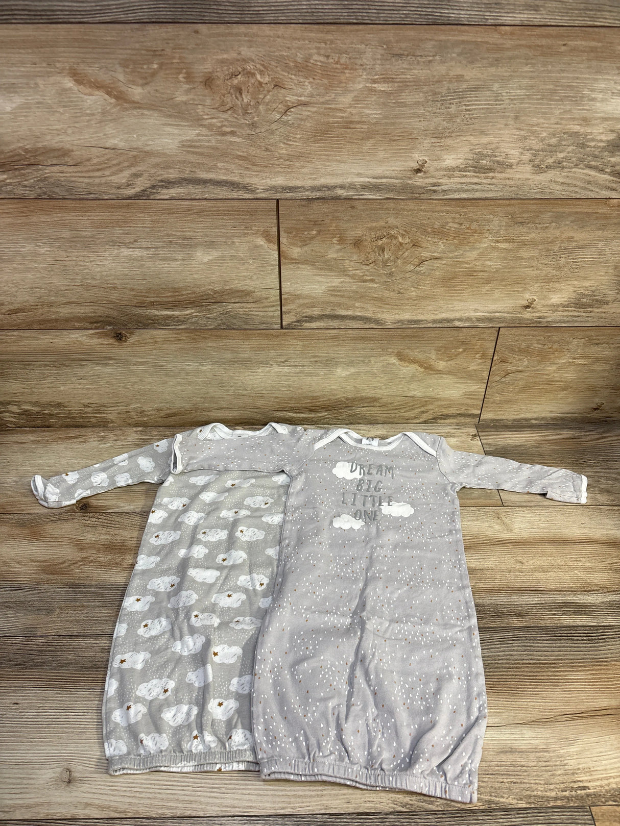 Gerber 2pk Sleep Sacks Grey sz 0-6m