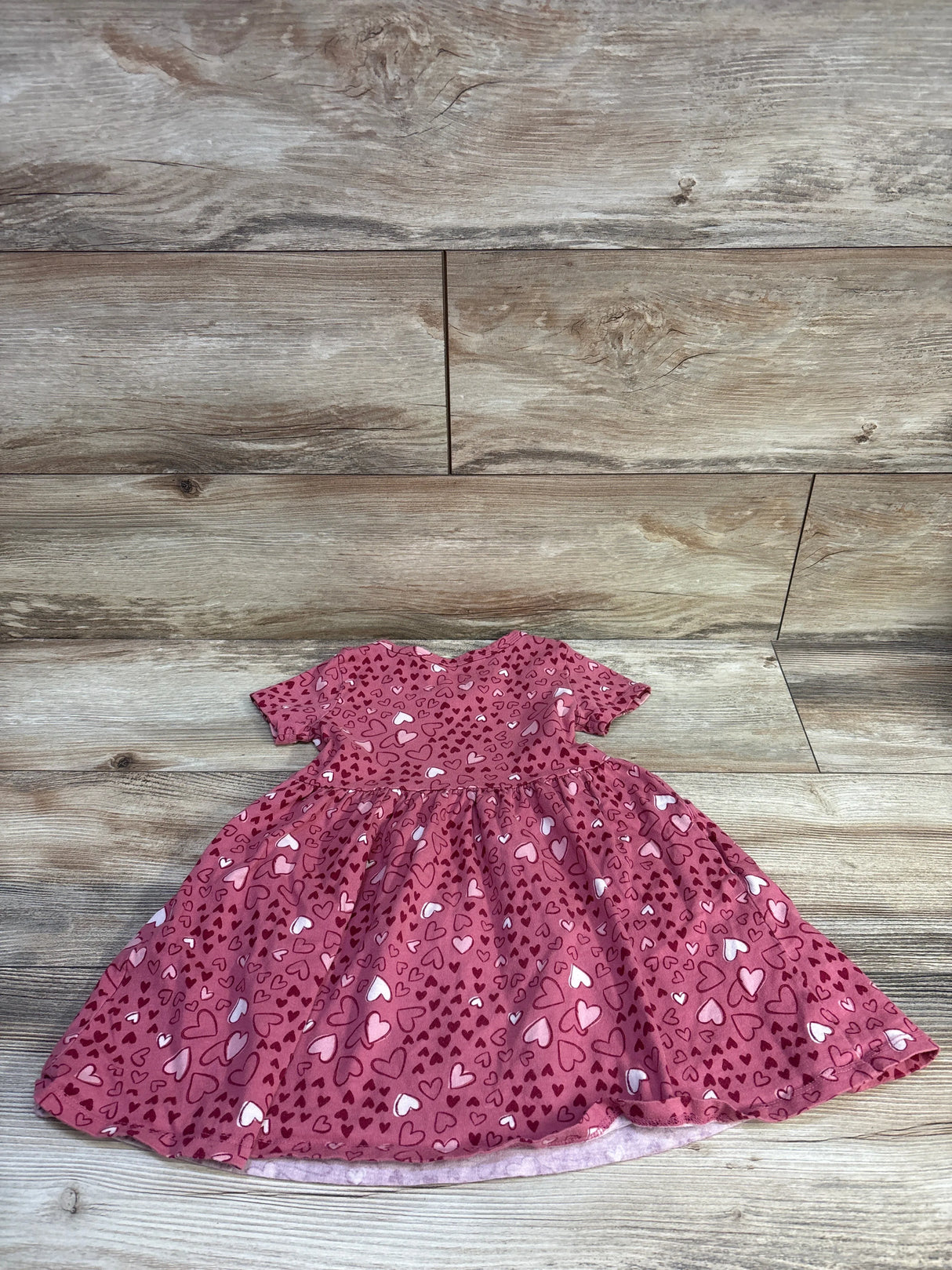 Jumping Beans Heart Print Dress Pink sz 3T