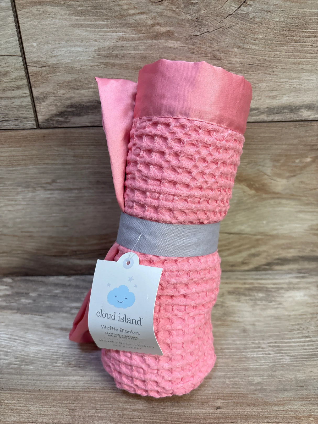 NEW Cloud Island Waffle Blanket Pink