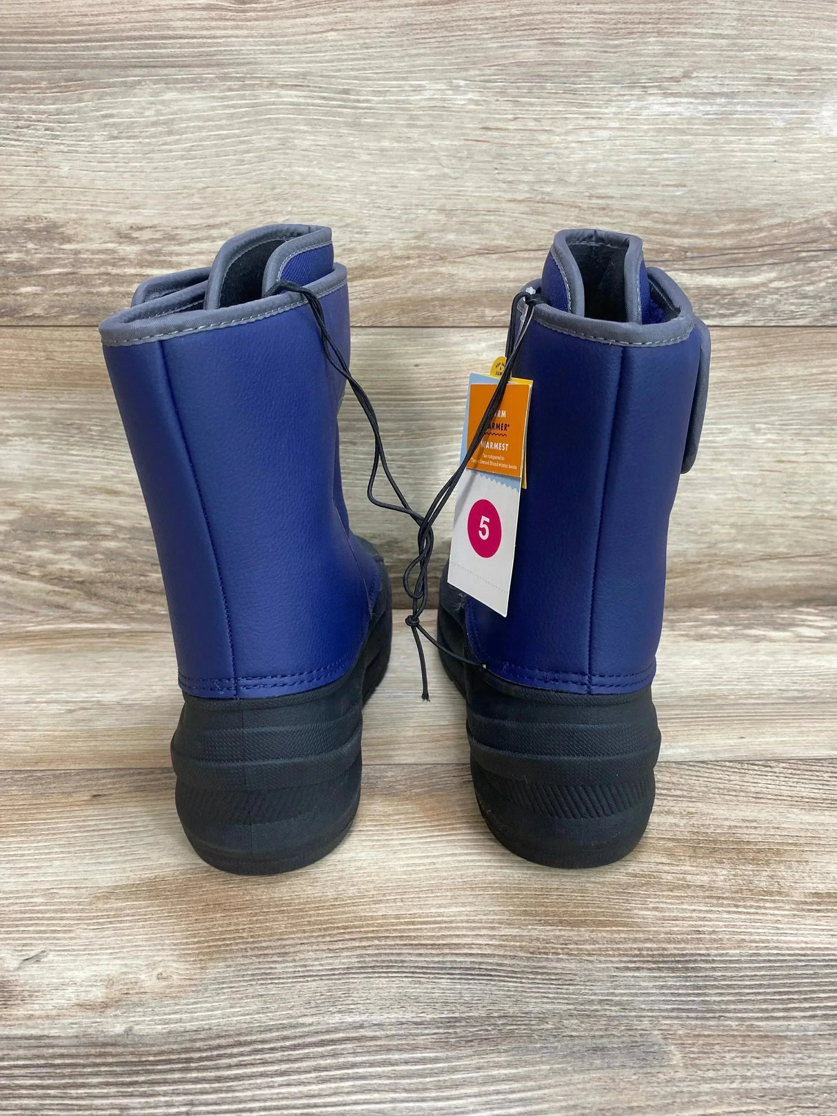 NEW Cat & Jack Navy Elia Snow Boots sz 5Y - Me n Mommy To Be