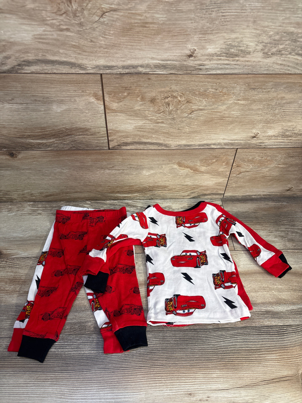 Disney Pixar Cars 4pc Pajama Set Red sz 12m