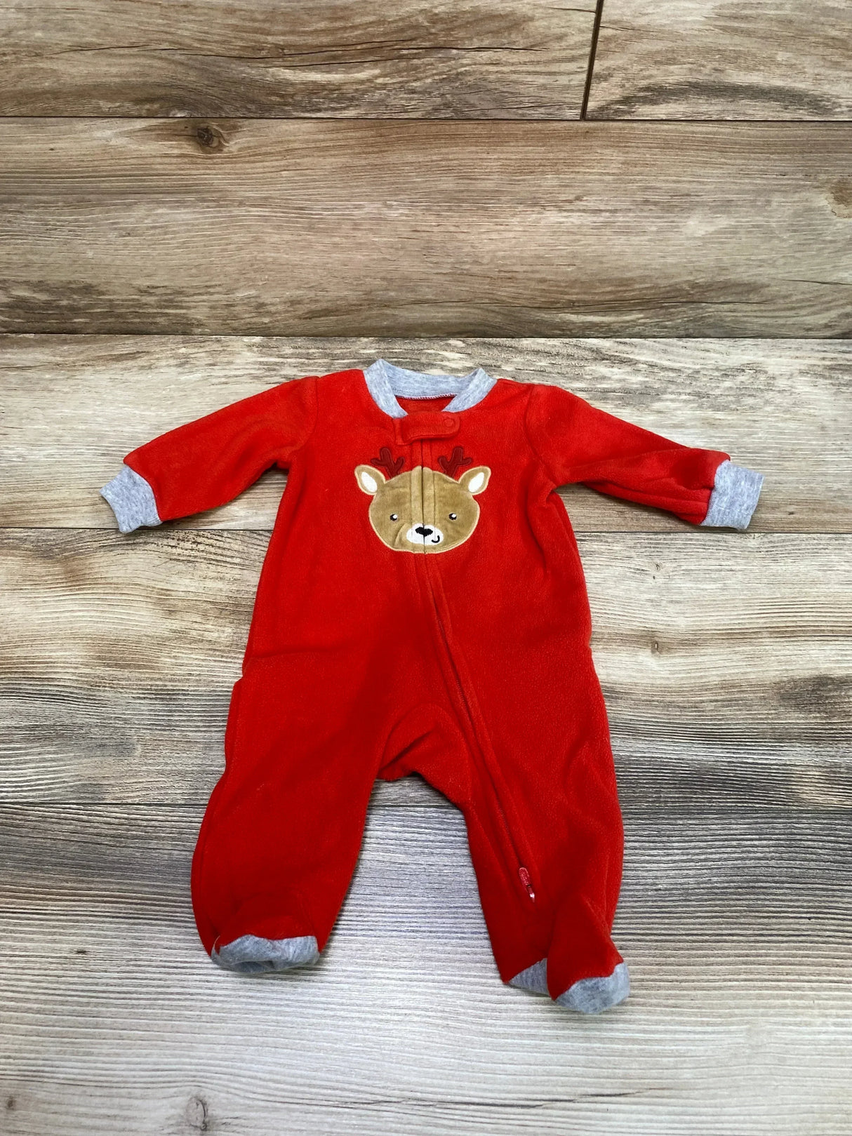 Carter's Reindeer Blanket Sleeper Red sz Newborn - Me n Mommy To Be