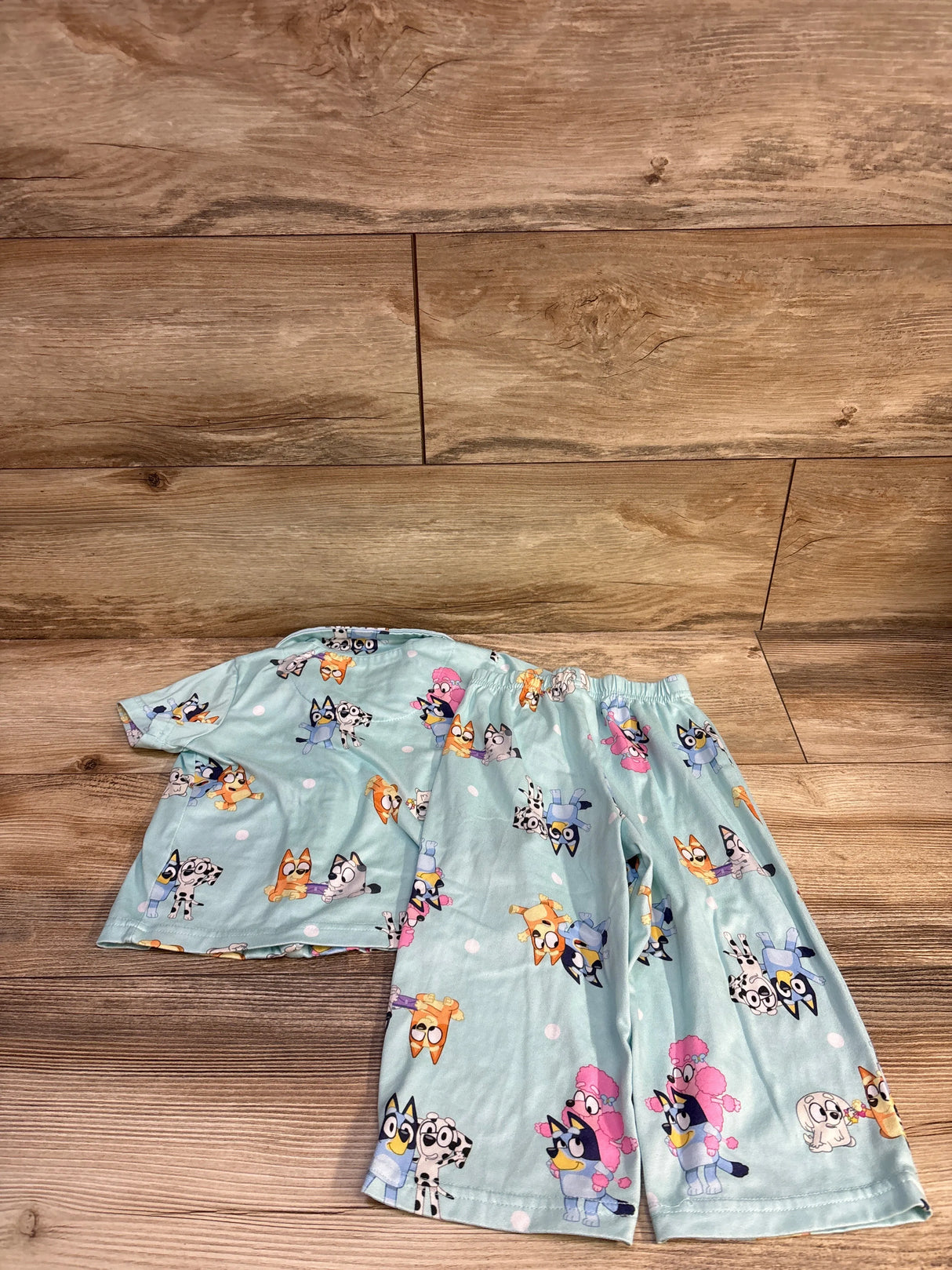 Bluey 2pc Coat Style Pajama Set Blue sz 2T