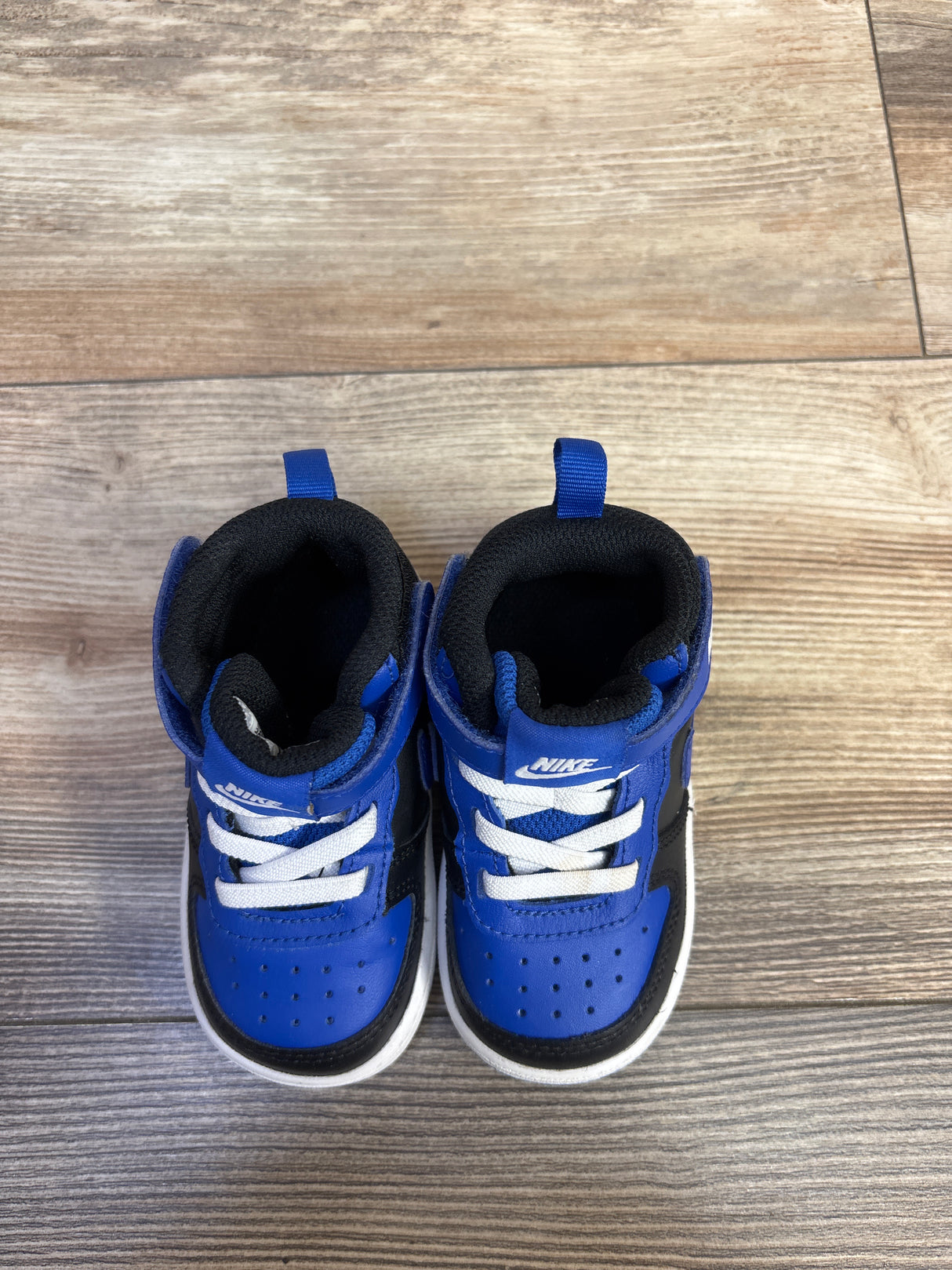 Nike Court Borough Mid 2 Recraft TD 'Game Royal Black' Sneakers sz 5c