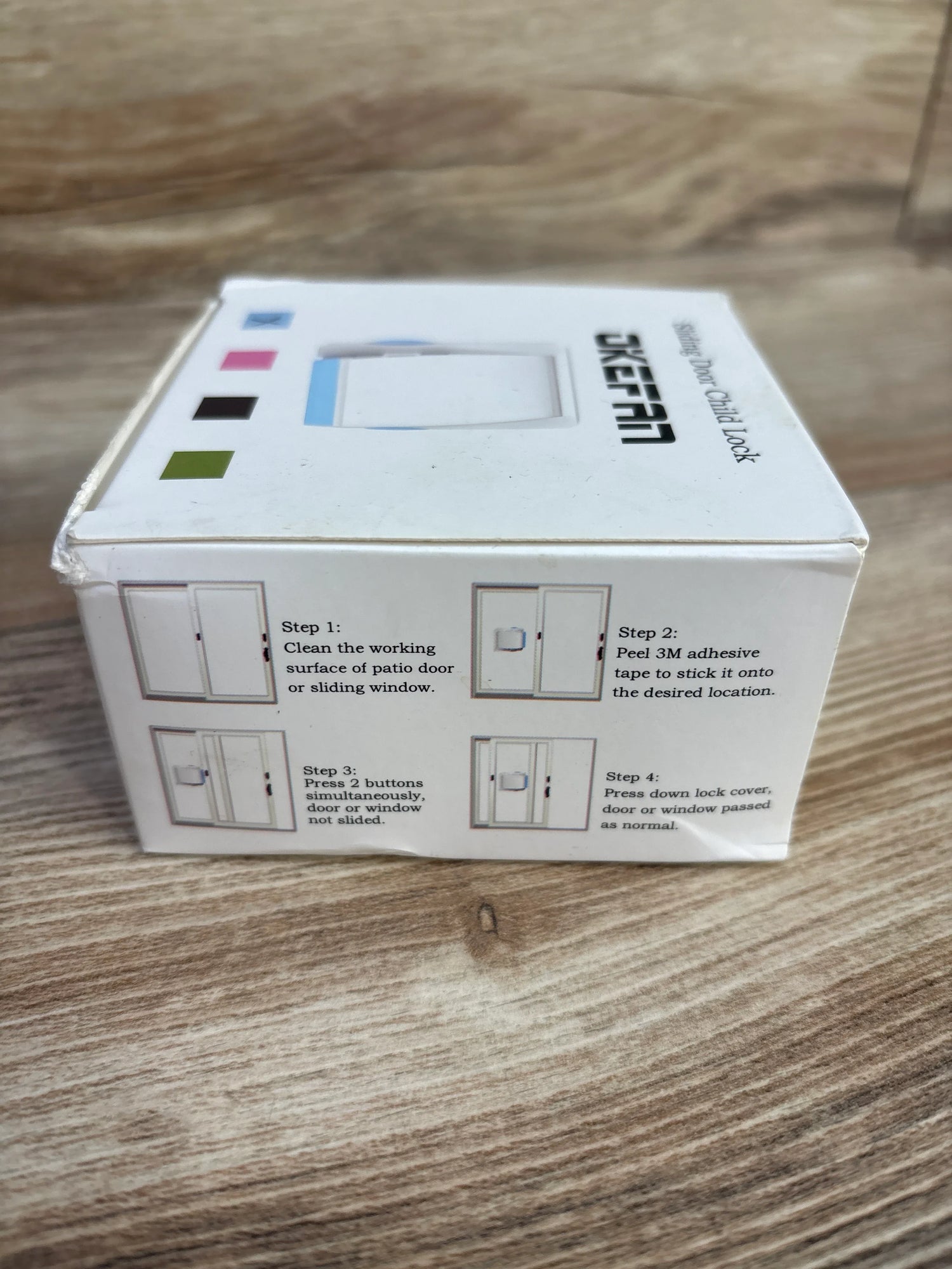 Okefan Sliding Glass Door Lock, Blue - Me n Mommy To Be