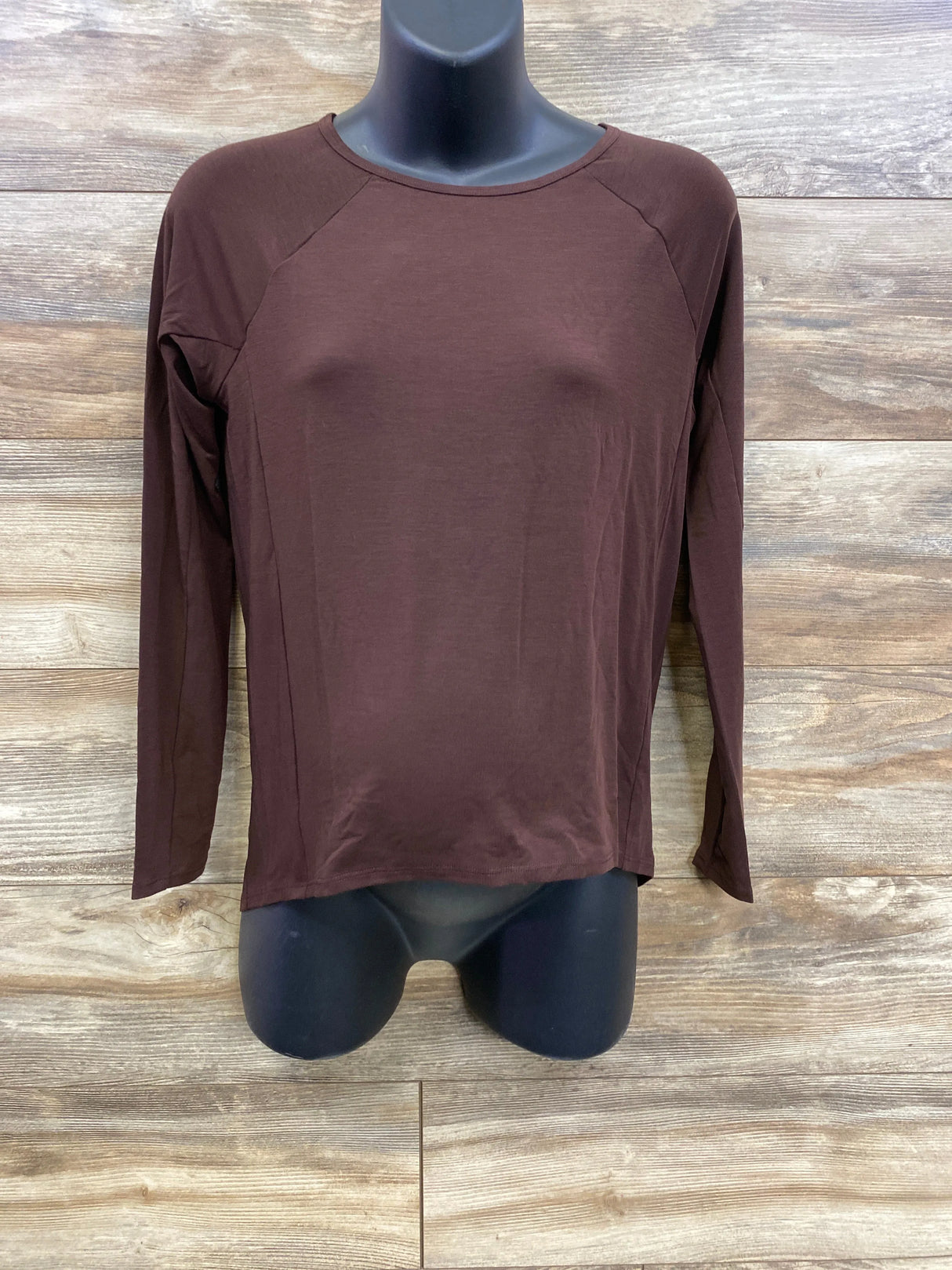 NWOT Gap Maternity Breathe Long Sleeve Shirt Brown sz XS - Me n Mommy To Be