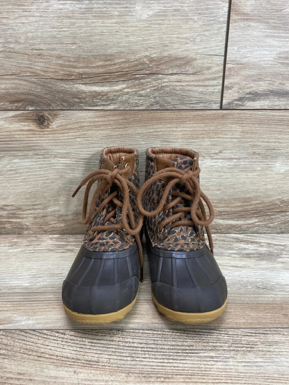 Sperry Port Duck Boot in Animal Print sz 11c - Me n Mommy To Be